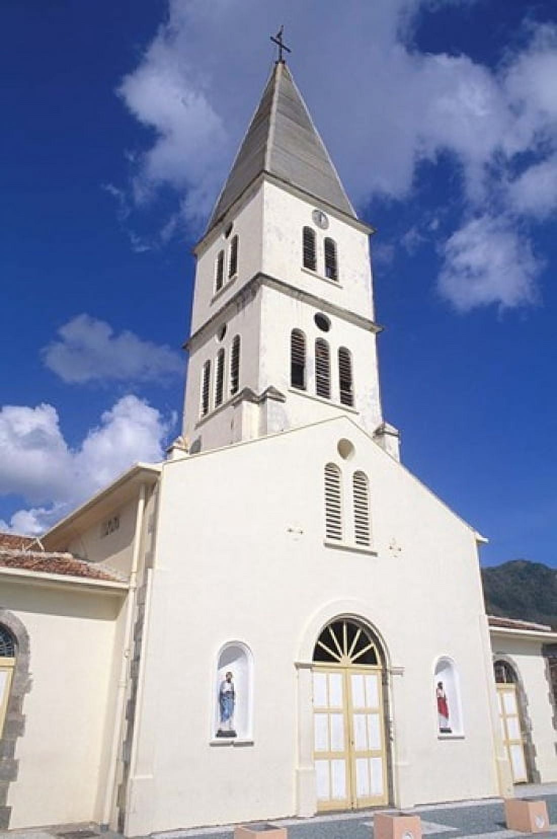 St Henri Cathedral Anse DArlet Martinique French West Indies Caribbean Canvas Art - Bill Bachmann DanitaDelimont (24 x 36)