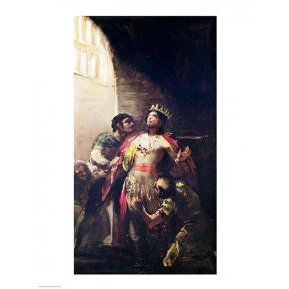 St Hermengild in Prison Canvas Art - Francisco De Goya (24 x 36)