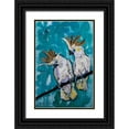 thumbnail image 1 of St Hilaire, Elizabeth 11x14 Black Ornate Wood Framed with Double Matting Museum Art Print Titled - Two Cockatoos, 1 of 4