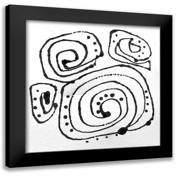 St Hilaire, Elizabeth 12x12 Black Modern Framed Museum Art Print Titled - Tentacles