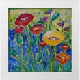 thumbnail image 1 of St Hilaire, Elizabeth 12x12 White Modern Wood Framed Museum Art Print Titled - Field of Poppies, 1 of 4