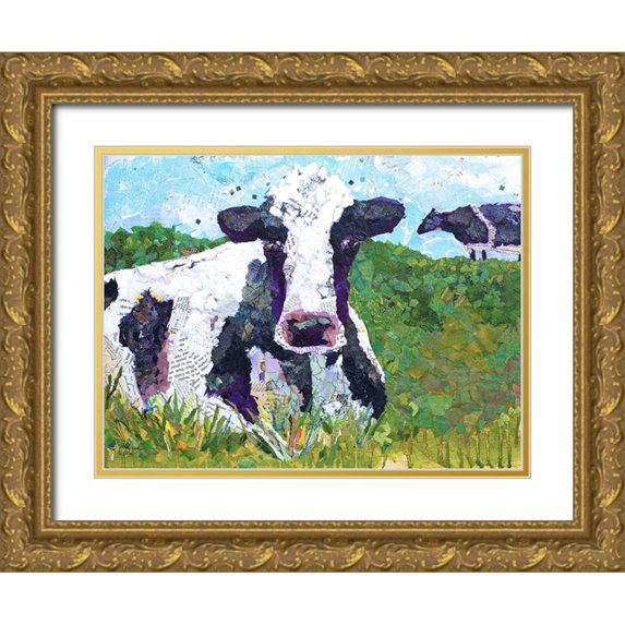 St. Hilaire, Elizabeth 14x12 Gold Ornate Wood Framed with Double Matting Museum Art Print Titled - Two Muse II