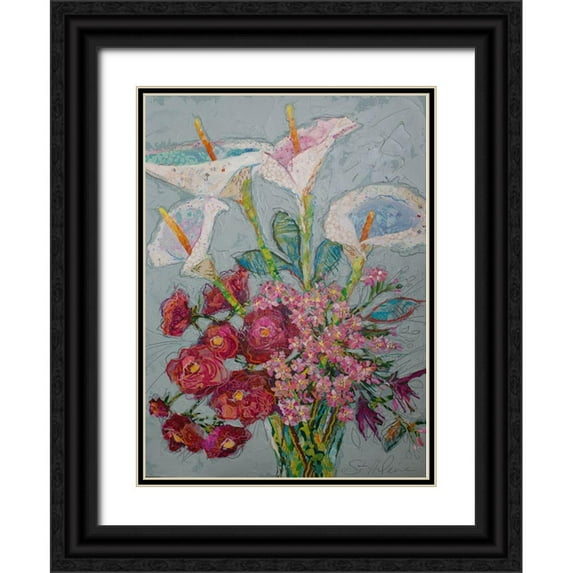 St Hilaire, Elizabeth 14x18 Black Ornate Wood Framed with Double Matting Museum Art Print Titled - Happy Day