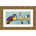 thumbnail image 1 of St Hilaire, Elizabeth 14x9 Gold Ornate Wood Framed with Double Matting Museum Art Print Titled - Birds on a Wire, 1 of 4