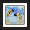 thumbnail image 1 of St Hilaire, Elizabeth 15x15 Black Ornate Wood Framed with Double Matting Museum Art Print Titled - Two Bees-You and Me, 1 of 4