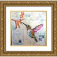 thumbnail image 1 of St Hilaire, Elizabeth 15x15 Gold Ornate Wood Framed with Double Matting Museum Art Print Titled - Hummingbird US Mail, 1 of 4