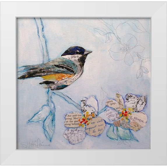 St Hilaire, Elizabeth 15x15 White Modern Wood Framed Museum Art Print Titled - Black Capped Chickadee II