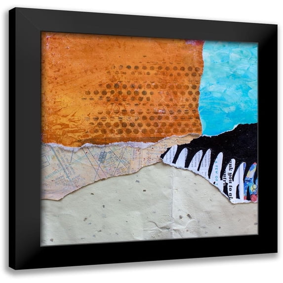 St. Hilaire, Elizabeth 20x20 Black Modern Framed Museum Art Print Titled - High Texture Abstract III