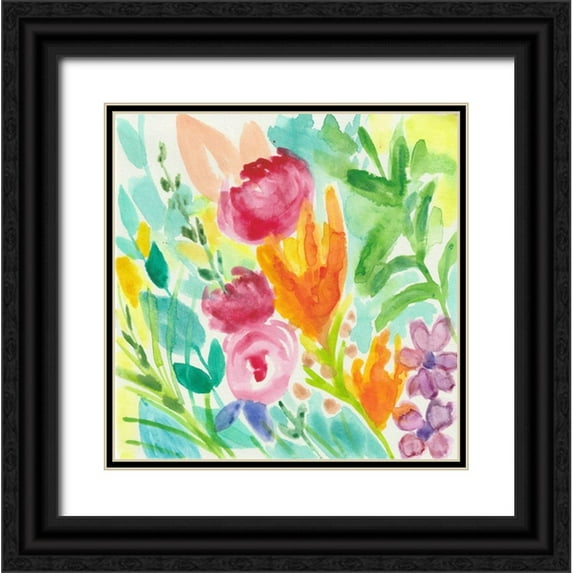 St Hilaire, Elizabeth 20x20 Black Ornate Wood Framed with Double Matting Museum Art Print Titled - April Showers
