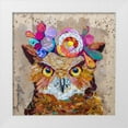 thumbnail image 1 of St Hilaire, Elizabeth 20x20 White Modern Wood Framed Museum Art Print Titled - Floral Owl, 1 of 4