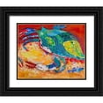 thumbnail image 1 of St Hilaire, Elizabeth 24x20 Black Ornate Wood Framed with Double Matting Museum Art Print Titled - Blue Crab Triptych, 1 of 4