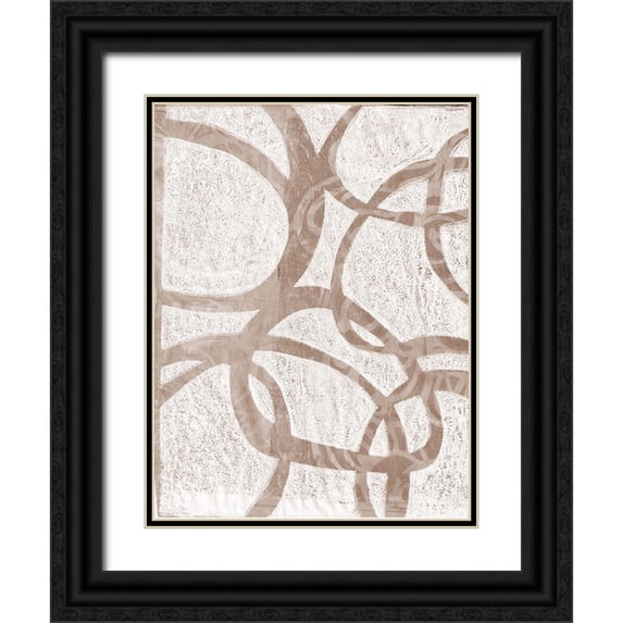 St Hilaire, Elizabeth 25x32 Black Ornate Wood Framed with Double Matting Museum Art Print Titled - Monoprint VI