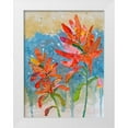 thumbnail image 1 of St. Hilaire, Elizabeth 25x32 White Modern Wood Framed Museum Art Print Titled - Indian Paintbrush Collage II, 1 of 4