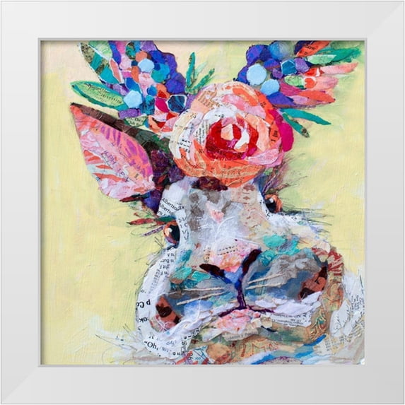 St. Hilaire, Elizabeth 26x26 White Modern Wood Framed Museum Art Print Titled - Hip Hop Floral