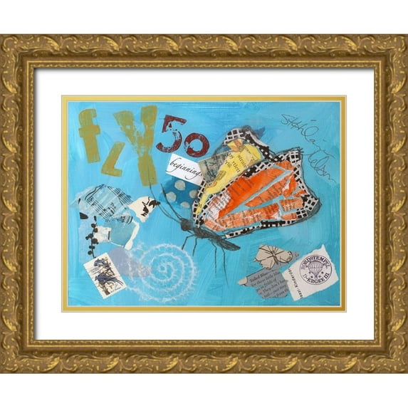 St. Hilaire, Elizabeth 32x25 Gold Ornate Wood Framed with Double Matting Museum Art Print Titled - Fly I