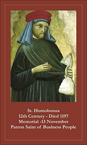 St. Homobonus (patron saint of business people), Prayer Card 10-pack ...