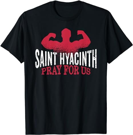 St Hyacinth of Poland Patron Saint of Weightlifting Catholic T-Shirt ...