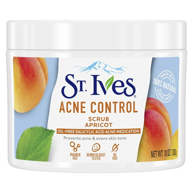 St. Ives Acne Control Apricot Face Scrub, 10 oz