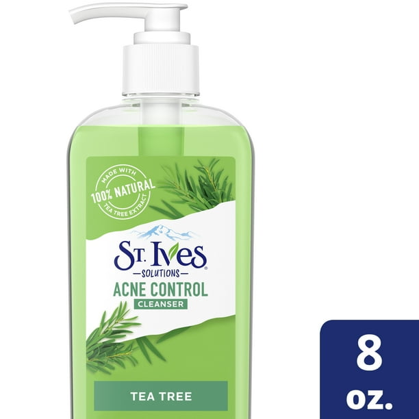St. Ives Gentle Exfoliator Acne Control Facial Wash with Tea Tree