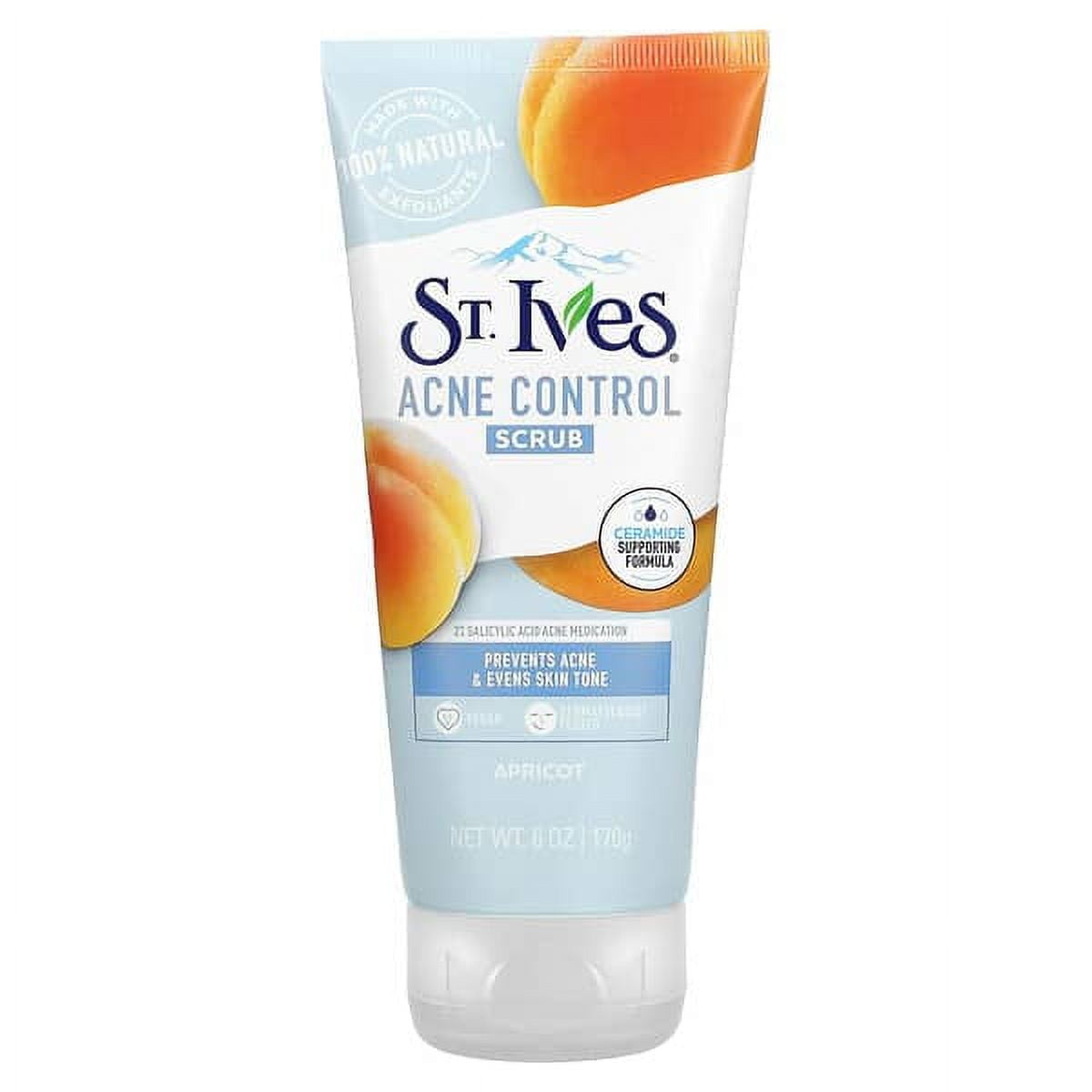 St. Ives, Acne Control Scrub, Apricot, 6 oz Pack of 4