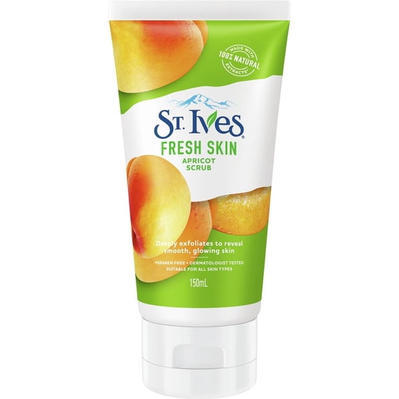 St Ives Apricot Scrub Invigorating 150ml x 3 Packs by St Ives C6