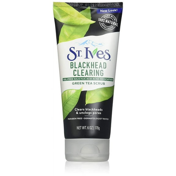 St. Ives Blackhead Clearing Face Scrub Green Tea 6 oz(Pack of 2)
