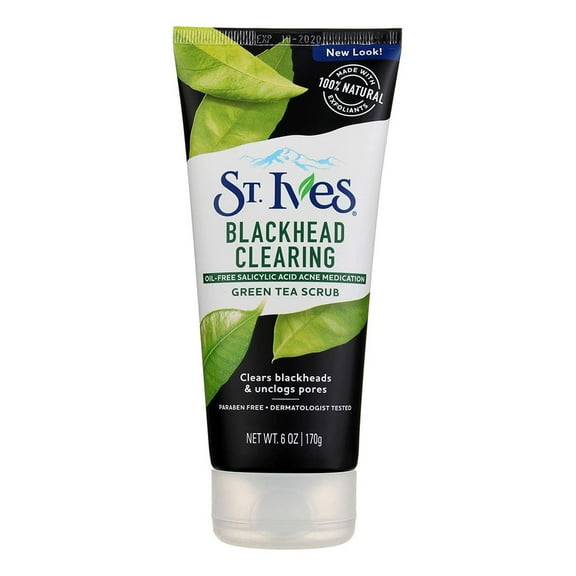 St. Ives Blackhead Clearing Face Scrub Green Tea, 6 oz (Pack of 2)