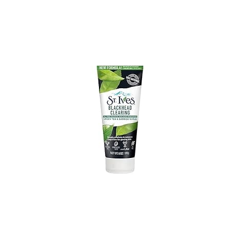 St. Ives Blackhead Clearing Face Scrub Green Tea 6 oz(Pack of 8)