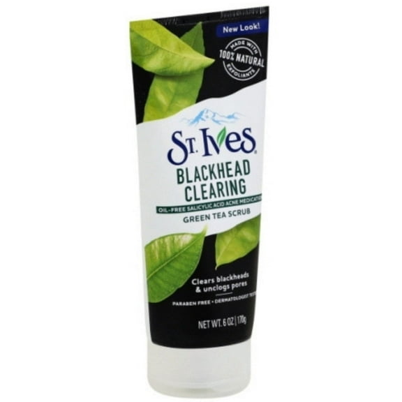 St. Ives Blackhead Clearing Face Scrub Green Tea 6 ozPack of 6
