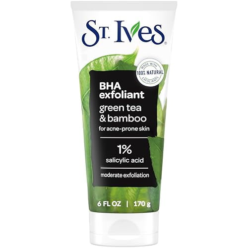 St. Ives Blackhead Clearing Green Tea and Bamboo Face Scrub 6 Oz. - 3 Pack