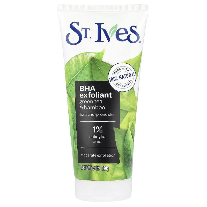 St. Ives, Blackhead Clearing Scrub, Green Tea & Bamboo, 6 oz Pack of 3