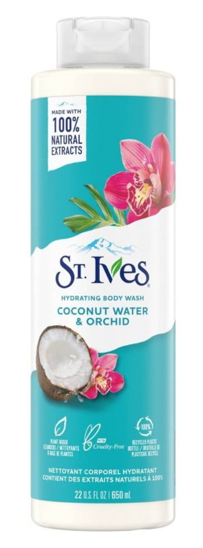 St Ives Body Wash Coconut Water And Orchid 22oz (Pack of 3)