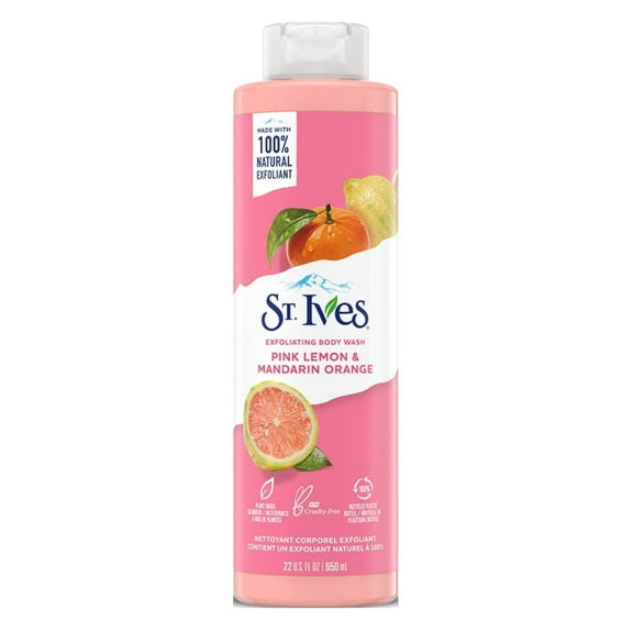 St Ives Body Wash Pink Lemon And Mandarin Orange 22oz (Pack of 3)