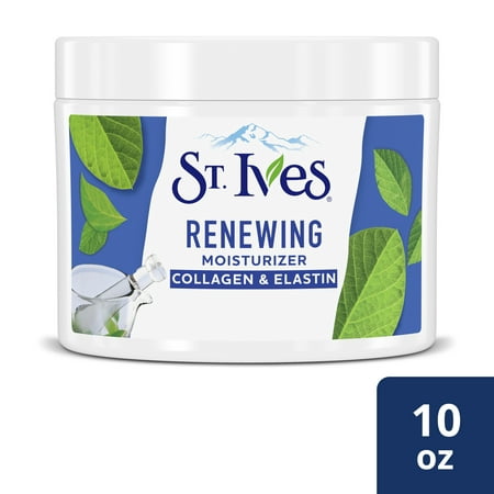 St. Ives Collagen Elastin Face Moisturizer for Dry Skin, Paraben free and Non Comedogenic, 10 oz