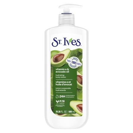 St. Ives Vitamin E & Avocado Oil Hand & Body Lotion, Hydrating Body Care for Dry Skin, 20.28oz