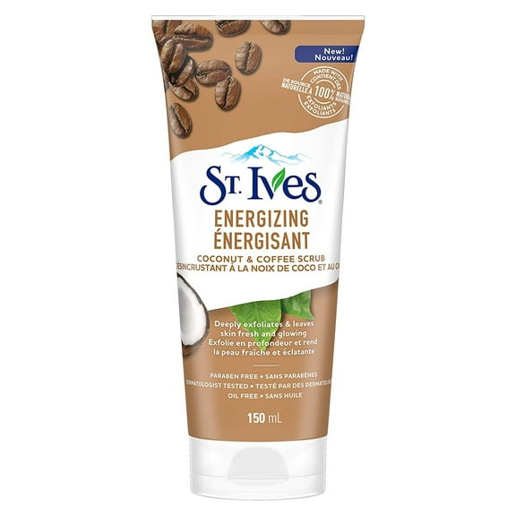 St Ives Energizing Coconut and Coffee Scrub, 6 oz