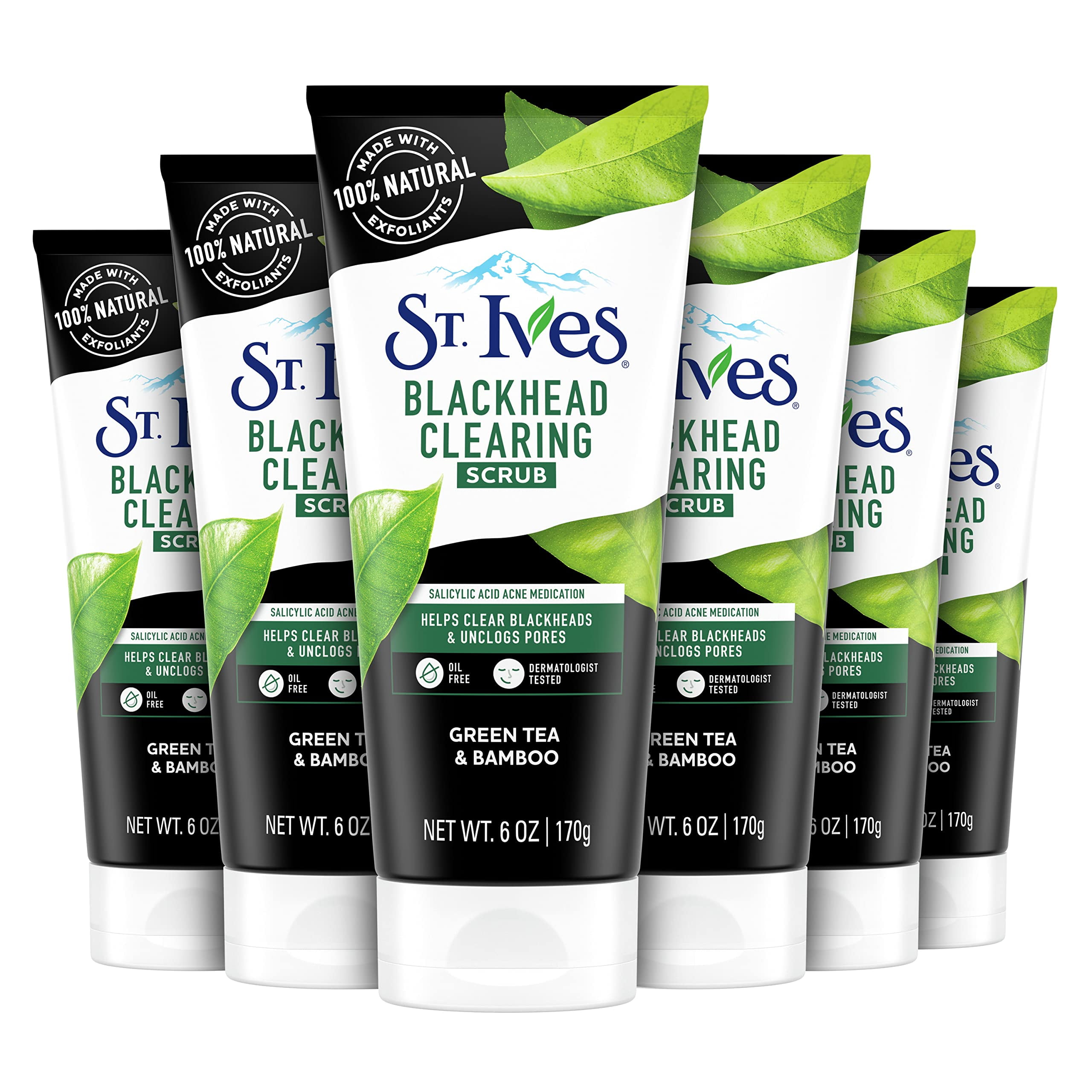 St. Ives Face Scrub Clears Blackheads And Unclogs Pores Green Tea And