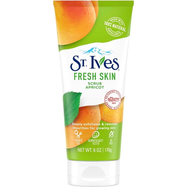 St. Ives Fresh Skin Invigorating Apricot Scrub 6 Oz (2 Pack) by St