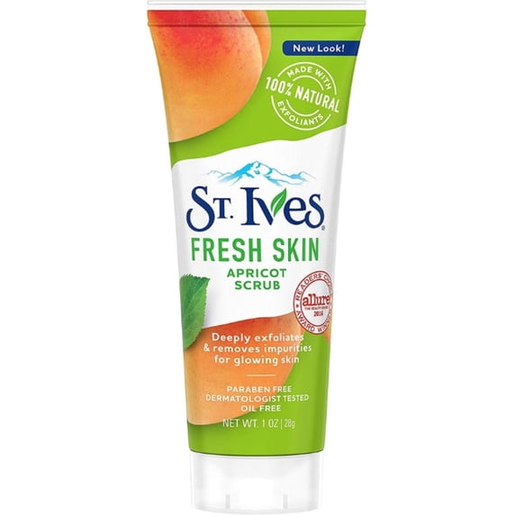 St. Ives Fresh Skin Invigorating Apricot Scrub Unisex 1 oz (Pack of 6)