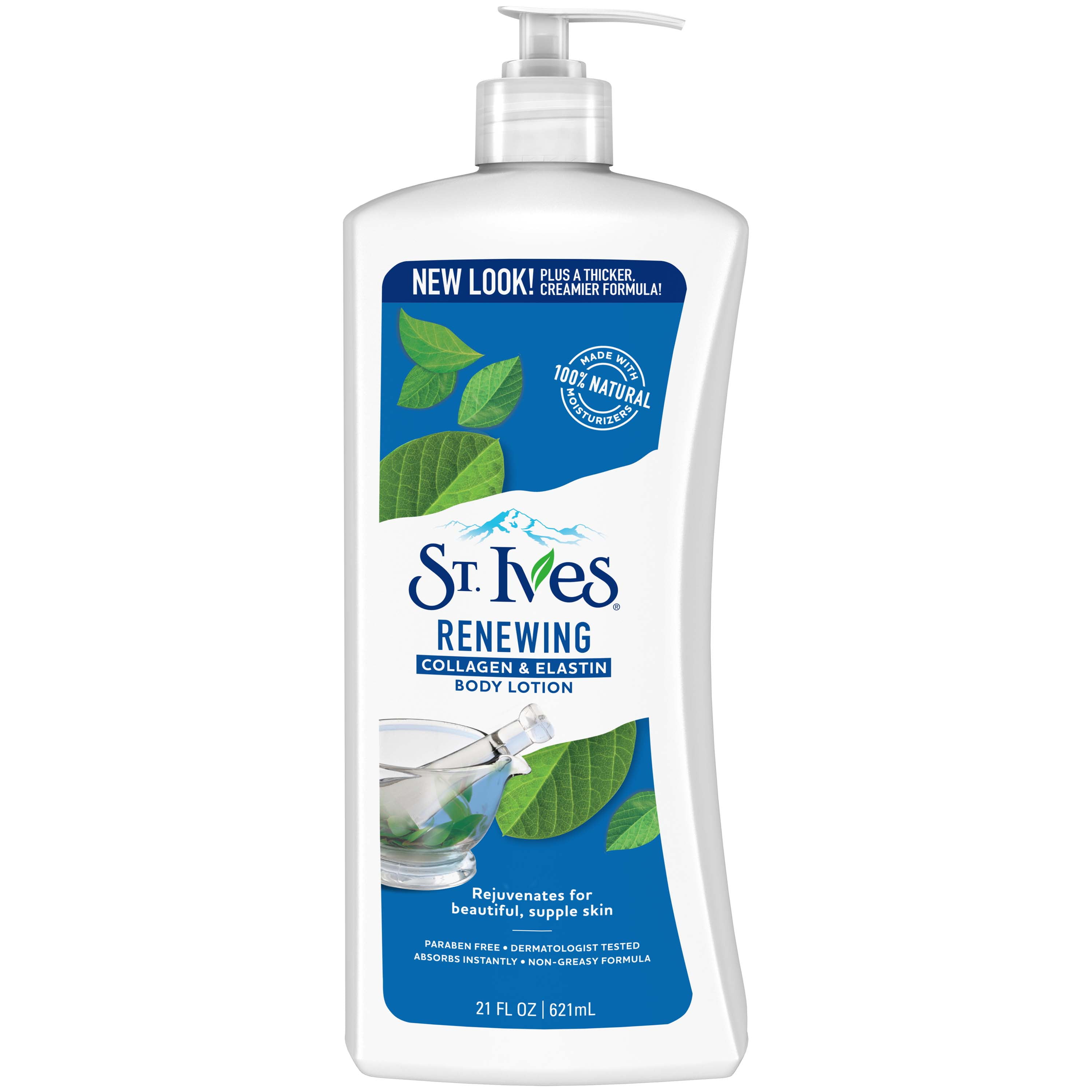 St. Ives Hand & Body Lotion for Women, Renewing Collagen Elastin for Dry Skin 21 oz