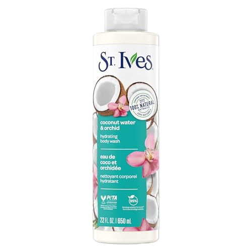St. Ives Hydrating Body Wash Coconut Water & Orchid, 22 oz - 6 Pack
