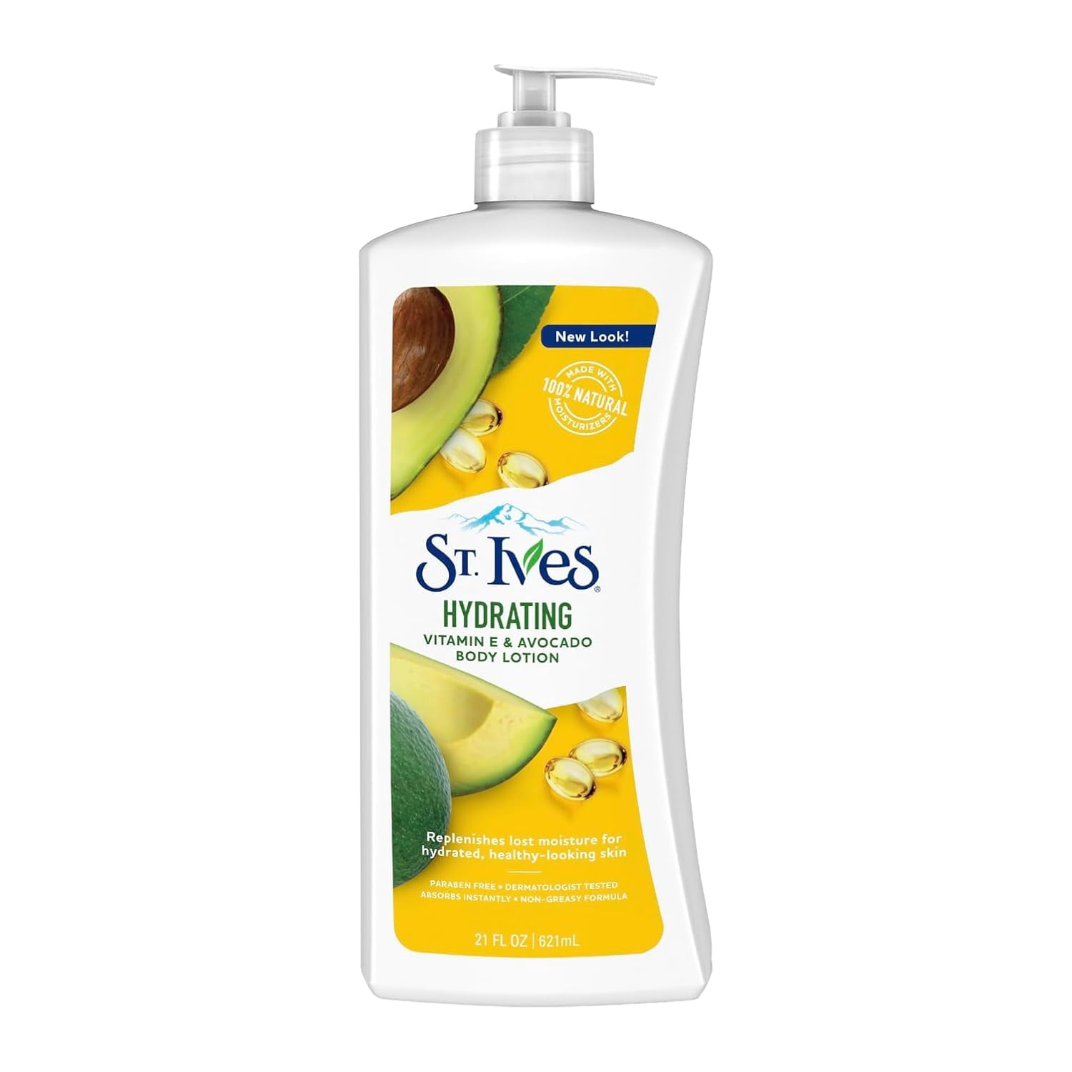 St. Ives Hydrating Hand & Body Lotion Vitamin E & Avocado 21 oz - 2 Pack