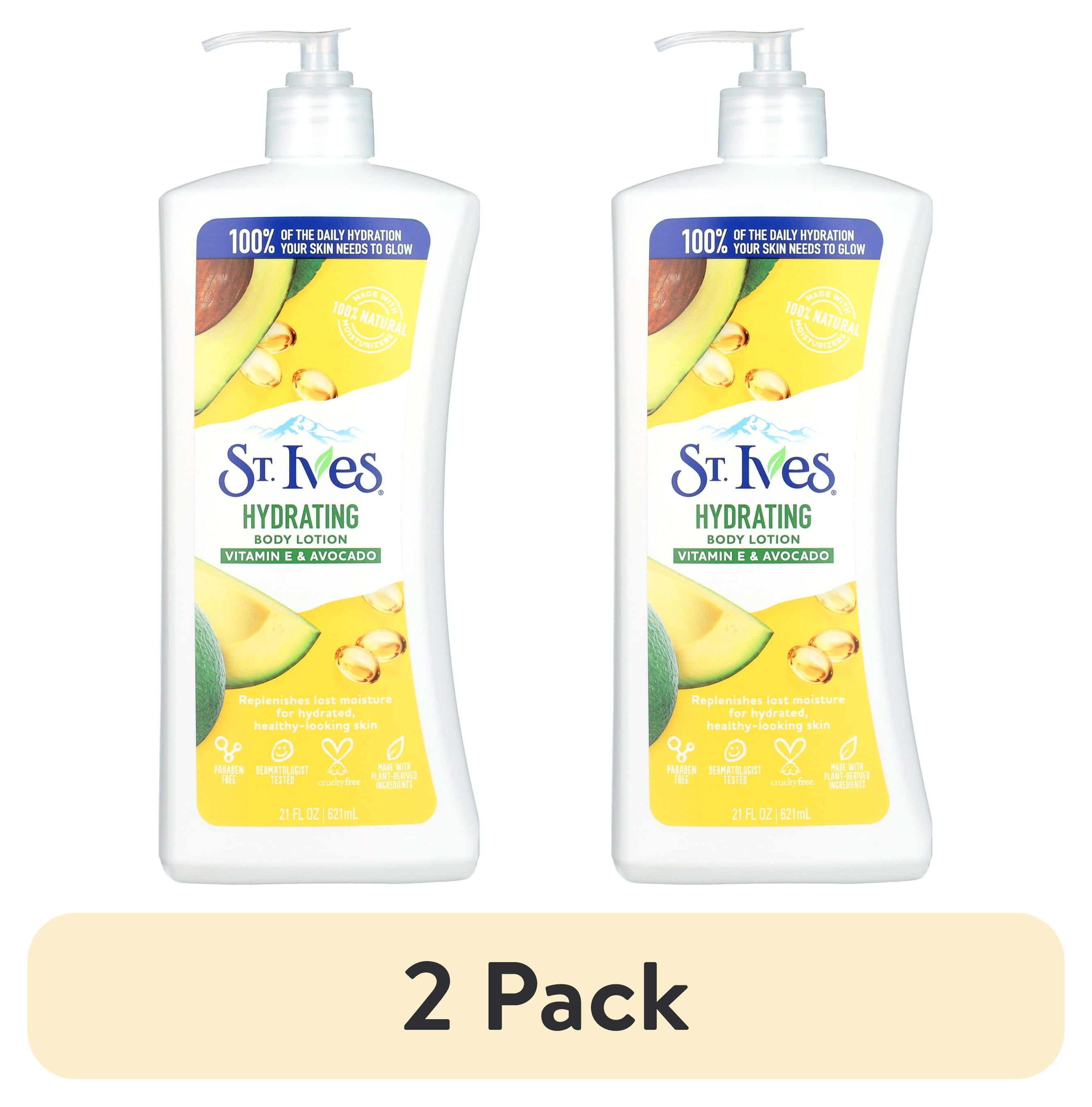 (2 pack) St. Ives Hydrating Hand & Body Lotion Vitamin E & Avocado 21