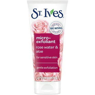 St. Ives Micro Face Exfoliant Rose Water & Aloe Facial Exfoliator for Sensitive Skin 6 oz​
