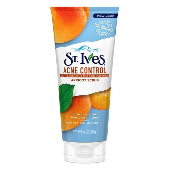 St. Ives Naturally Clear Apricot Scrub, Blemish And Blackhead Control - 6 Oz