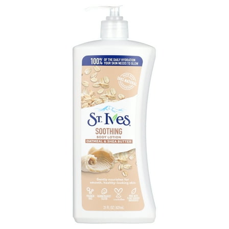 St. Ives Nourish & Soothe Oatmeal & Shea Butter Body Lotion, 21 fl oz