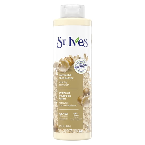 St. Ives Soothing Body Wash for Women, Oatmeal & Shea Butter, 22 fl oz
