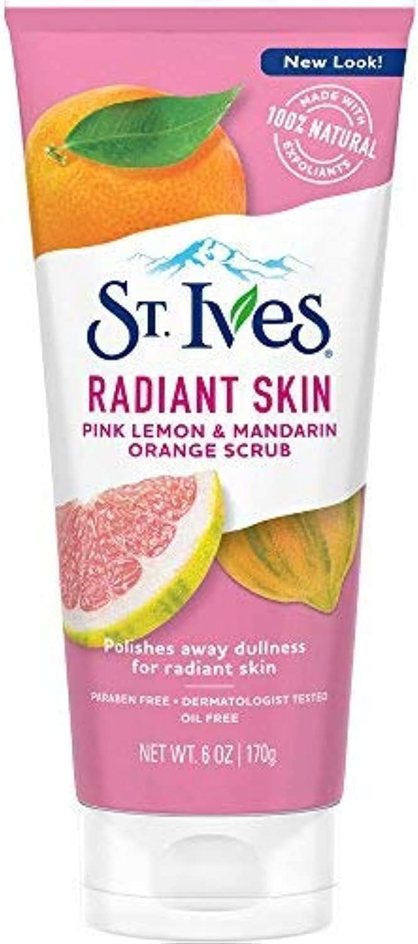St. Ives Radiant Skin Pink Lemon and Mandarin Orange Face Scrub 6 oz
