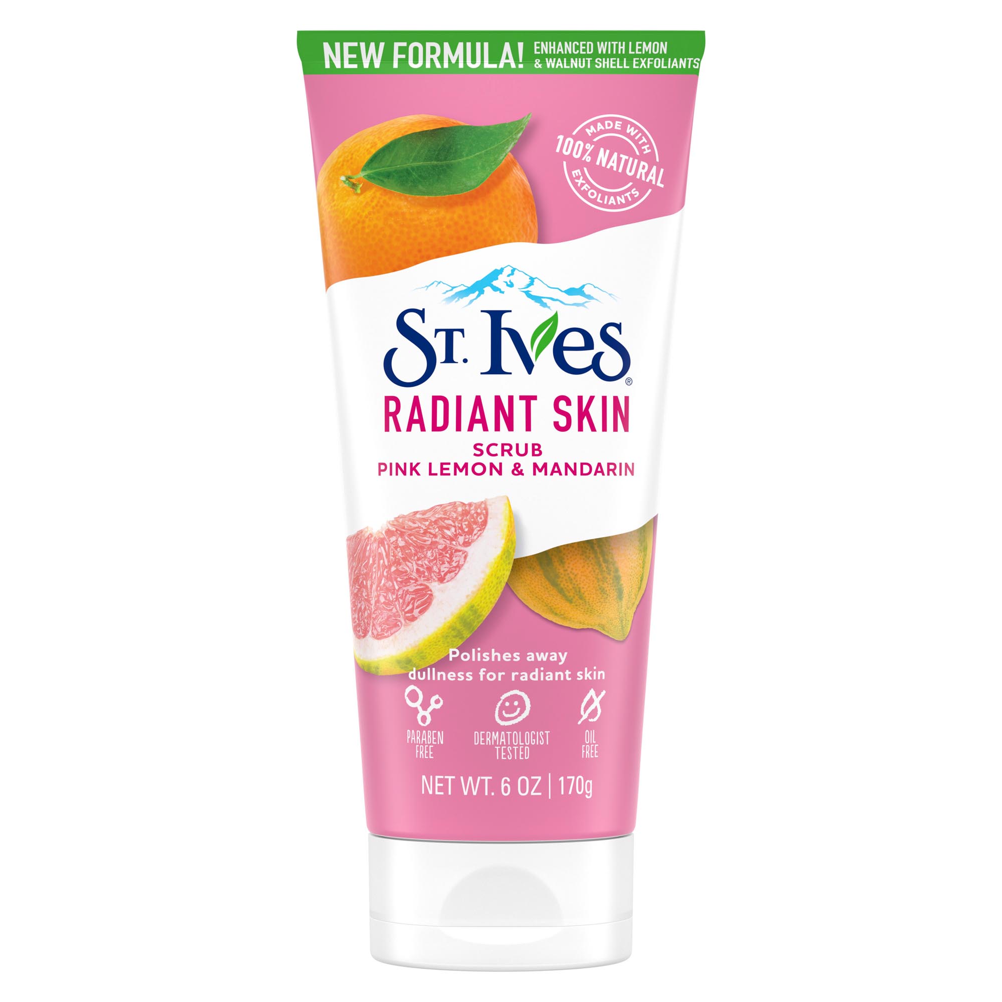 St. Ives Radiant Skin Pink Lemon and Mandarin Orange Face Scrub 6 oz - image 1 of 7