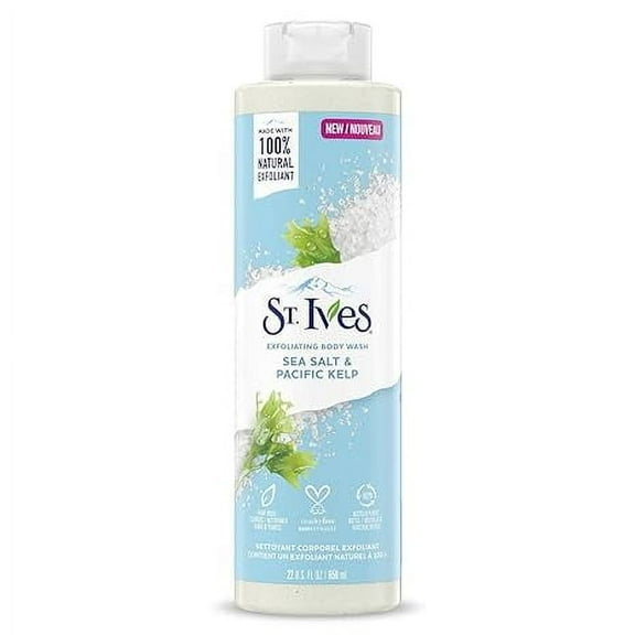 St Ives Sea Salt And Pacific Kelp Exfoliating Body Wash, 22 Oz..